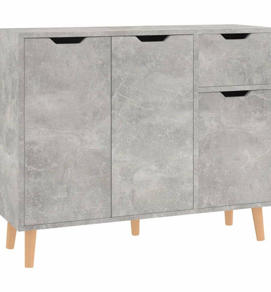 Sideboard Betongrau 90x30x72 cm Holzwerkstoff