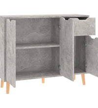 Sideboard Betongrau 90x30x72 cm Holzwerkstoff