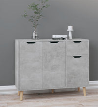 Sideboard Betongrau 90x30x72 cm Holzwerkstoff