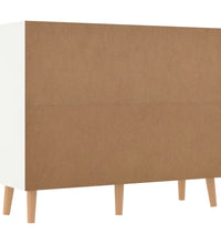 Sideboard Weiß und Sonoma-Eiche 90x30x72 cm Holzwerkstoff