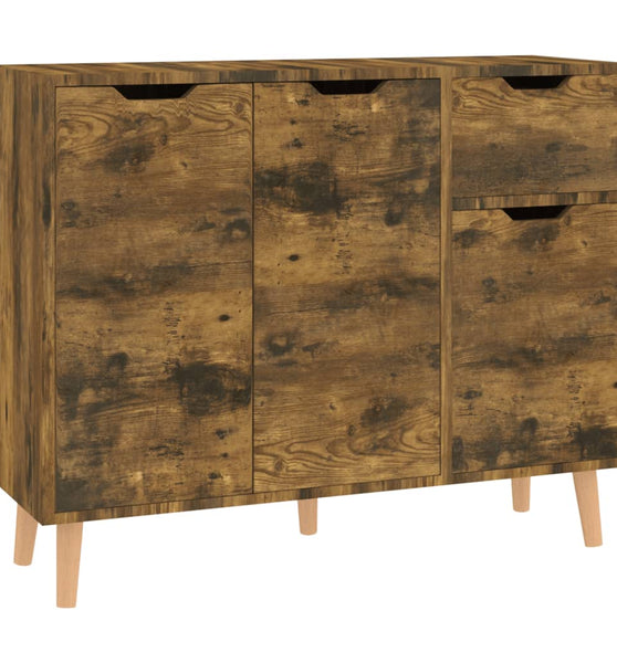 Sideboard Räuchereiche 90x30x72 cm Holzwerkstoff