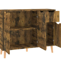 Sideboard Räuchereiche 90x30x72 cm Holzwerkstoff