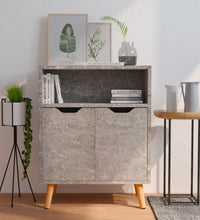 Sideboard Betongrau 60x30x72 cm Holzwerkstoff