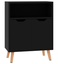 Sideboard Hochglanz-Schwarz 60x30x72 cm Holzwerkstoff