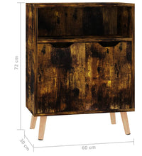 Sideboard Räuchereiche 60x30x72 cm Holzwerkstoff