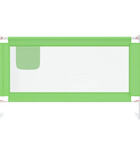 Kleinkind-Bettschutzgitter Grün 150x25 cm Stoff