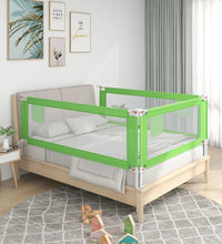 Kleinkind-Bettschutzgitter Grün 150x25 cm Stoff