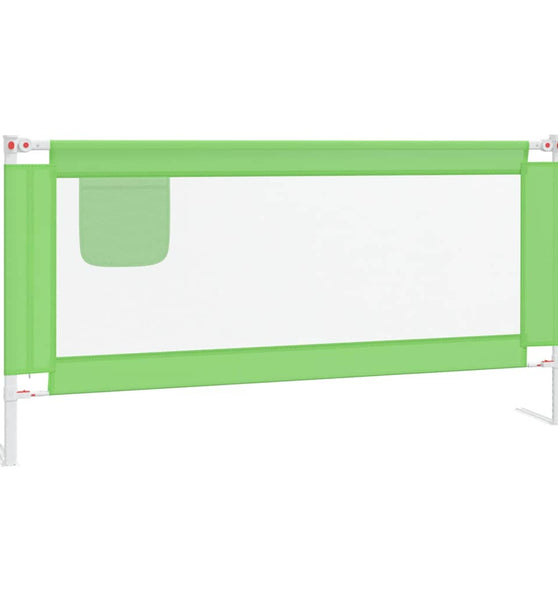 Kleinkind-Bettschutzgitter Grün 180x25 cm Stoff