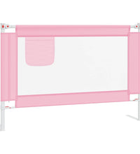 Kleinkind-Bettschutzgitter Rosa 100x25 cm Stoff