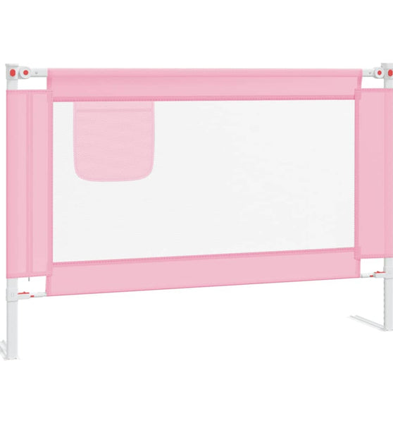Kleinkind-Bettschutzgitter Rosa 100x25 cm Stoff