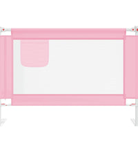 Kleinkind-Bettschutzgitter Rosa 100x25 cm Stoff