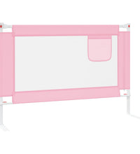 Kleinkind-Bettschutzgitter Rosa 100x25 cm Stoff