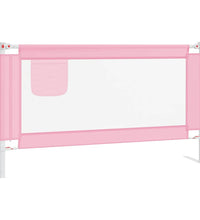 Kleinkind-Bettschutzgitter Rosa 140x25 cm Stoff