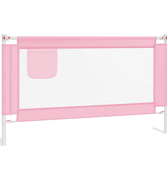 Kleinkind-Bettschutzgitter Rosa 140x25 cm Stoff