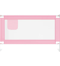 Kleinkind-Bettschutzgitter Rosa 140x25 cm Stoff