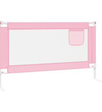 Kleinkind-Bettschutzgitter Rosa 140x25 cm Stoff