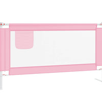 Kleinkind-Bettschutzgitter Rosa 150x25 cm Stoff
