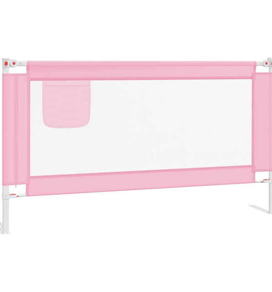 Kleinkind-Bettschutzgitter Rosa 150x25 cm Stoff