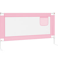 Kleinkind-Bettschutzgitter Rosa 150x25 cm Stoff