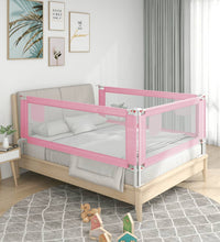 Kleinkind-Bettschutzgitter Rosa 160x25 cm Stoff