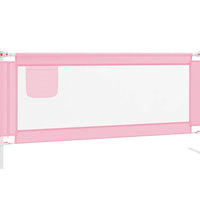 Kleinkind-Bettschutzgitter Rosa 190x25 cm Stoff