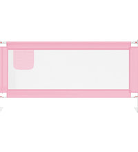 Kleinkind-Bettschutzgitter Rosa 190x25 cm Stoff
