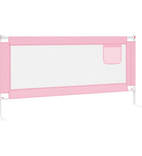 Kleinkind-Bettschutzgitter Rosa 190x25 cm Stoff