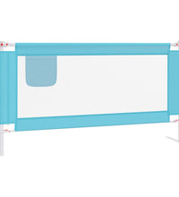 Kleinkind-Bettschutzgitter Blau 160x25 cm Stoff