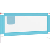 Kleinkind-Bettschutzgitter Blau 180x25 cm Stoff