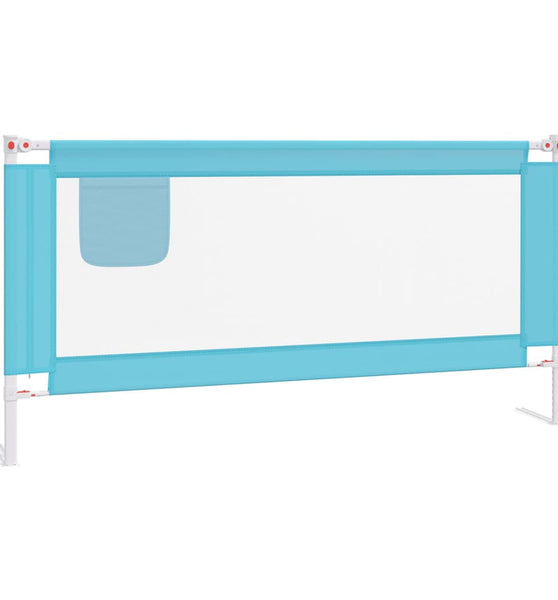 Kleinkind-Bettschutzgitter Blau 180x25 cm Stoff