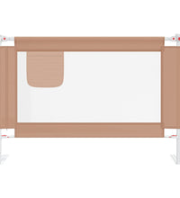 Kleinkind-Bettschutzgitter Taupe 100x25 cm Stoff