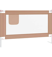 Kleinkind-Bettschutzgitter Taupe 120x25 cm Stoff