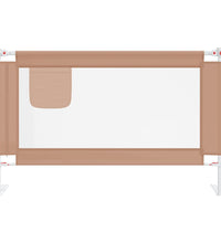 Kleinkind-Bettschutzgitter Taupe 120x25 cm Stoff