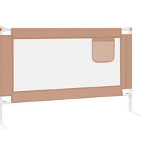 Kleinkind-Bettschutzgitter Taupe 120x25 cm Stoff