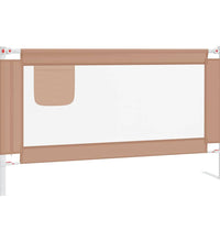 Kleinkind-Bettschutzgitter Taupe 140x25 cm Stoff