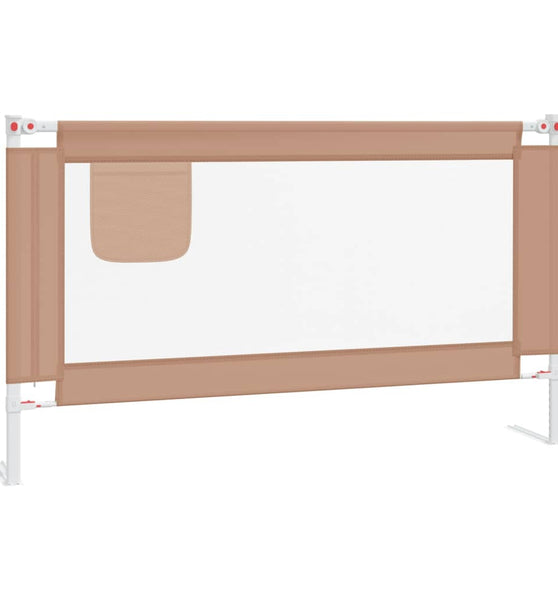 Kleinkind-Bettschutzgitter Taupe 140x25 cm Stoff