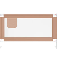 Kleinkind-Bettschutzgitter Taupe 140x25 cm Stoff