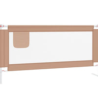 Kleinkind-Bettschutzgitter Taupe 180x25 cm Stoff