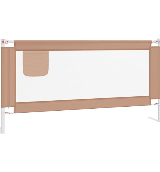 Kleinkind-Bettschutzgitter Taupe 180x25 cm Stoff