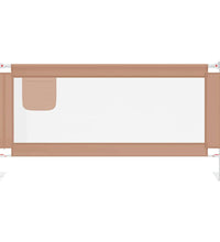 Kleinkind-Bettschutzgitter Taupe 180x25 cm Stoff