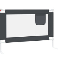 Kleinkind-Bettschutzgitter Dunkelgrau 90x25 cm Stoff