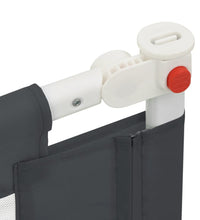 Kleinkind-Bettschutzgitter Dunkelgrau 100x25 cm Stoff