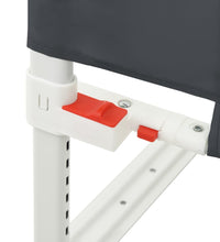 Kleinkind-Bettschutzgitter Dunkelgrau 100x25 cm Stoff