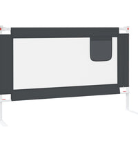 Kleinkind-Bettschutzgitter Dunkelgrau 120x25 cm Stoff