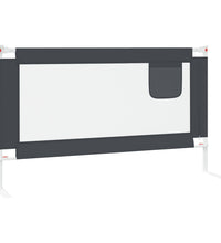 Kleinkind-Bettschutzgitter Dunkelgrau 140x25 cm Stoff