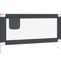 Kleinkind-Bettschutzgitter Dunkelgrau 150x25 cm Stoff