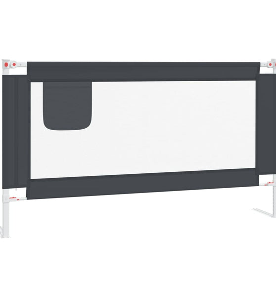 Kleinkind-Bettschutzgitter Dunkelgrau 150x25 cm Stoff