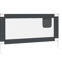Kleinkind-Bettschutzgitter Dunkelgrau 150x25 cm Stoff