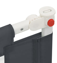 Kleinkind-Bettschutzgitter Dunkelgrau 150x25 cm Stoff