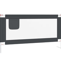 Kleinkind-Bettschutzgitter Dunkelgrau 160x25 cm Stoff
